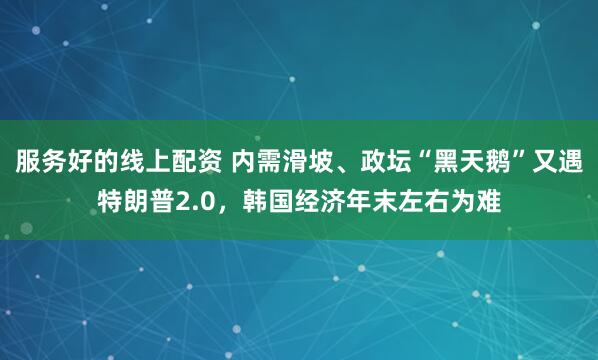 服务好的线上配资 内需滑坡、政坛“黑天鹅”又遇特朗普2.0，韩国经济年末左右为难