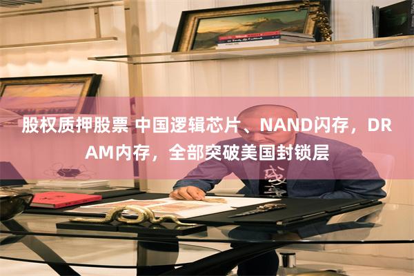 股权质押股票 中国逻辑芯片、NAND闪存，DRAM内存，全部突破美国封锁层