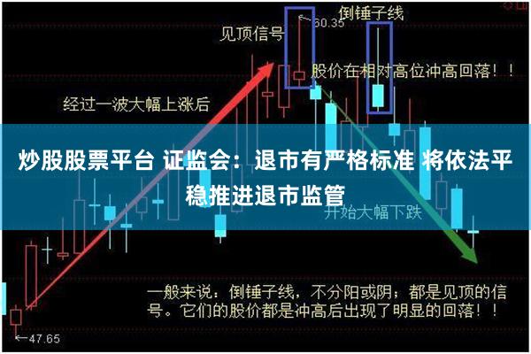 炒股股票平台 证监会：退市有严格标准 将依法平稳推进退市监管