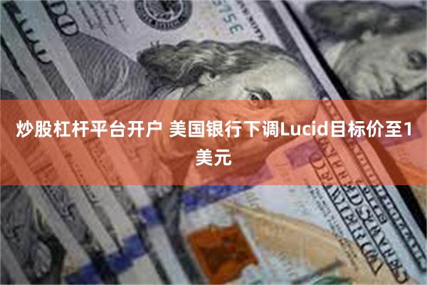 炒股杠杆平台开户 美国银行下调Lucid目标价至1美元